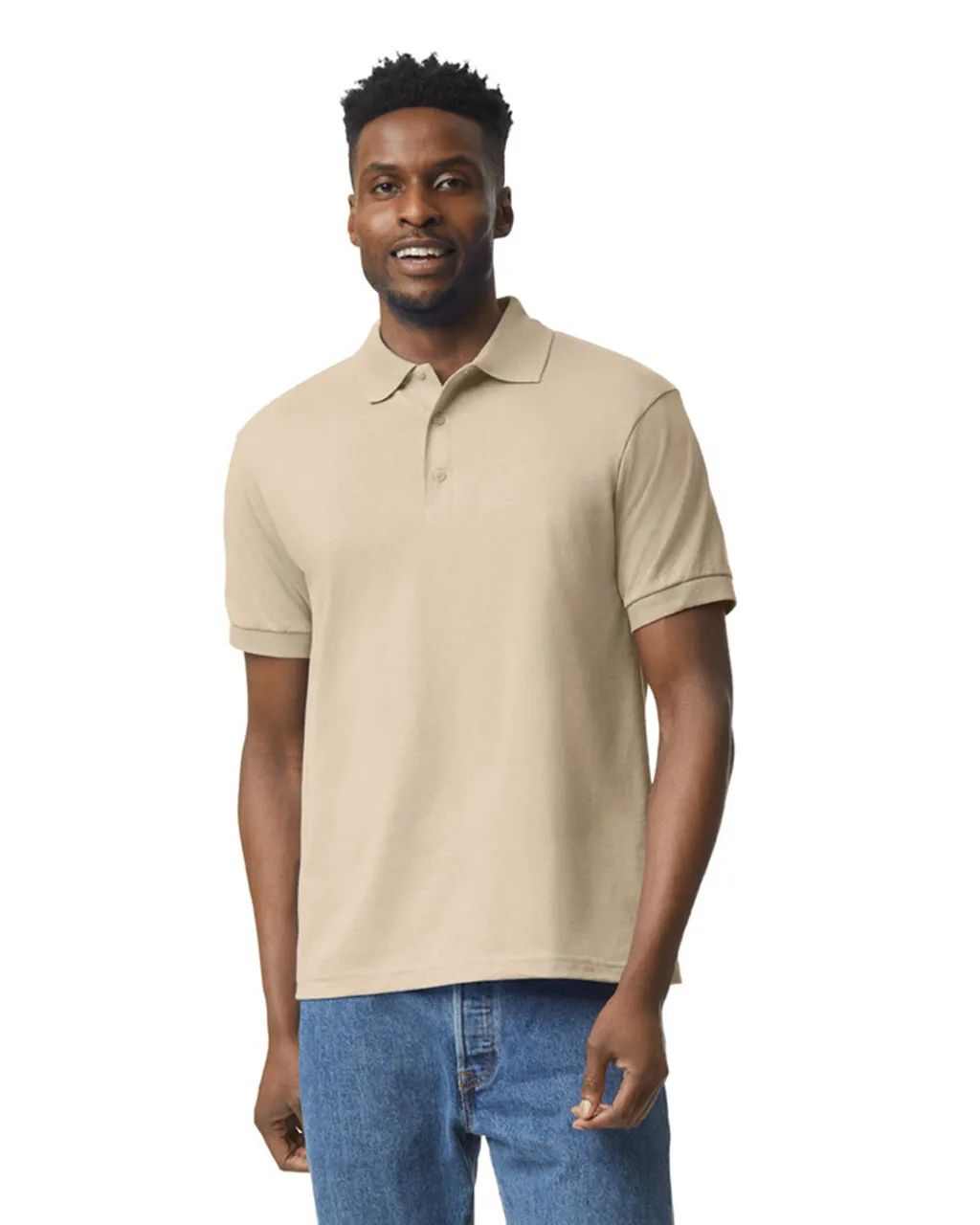 Beige Polo Tee