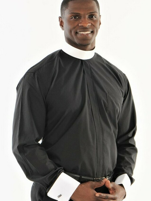 Black Roman Clergy Shirt