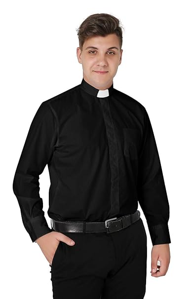 Black Tab Collar Shirt