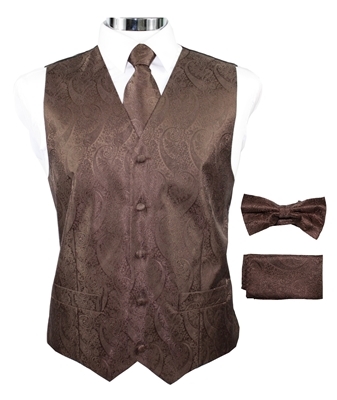 Brown Paisely Vest