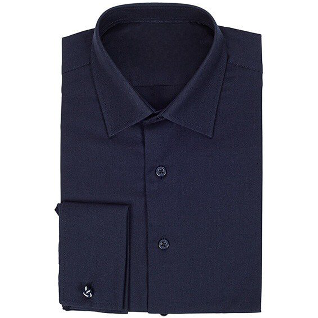 French Cuff Black Shirt