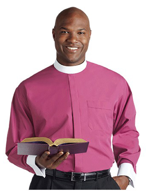 Fuschia Roman Clergy Shirt