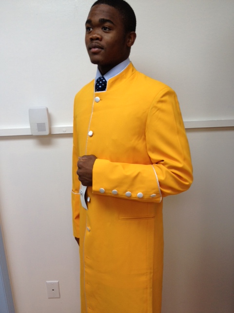 Gold Robe/ White Piping