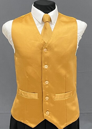 Gold Solid Vest