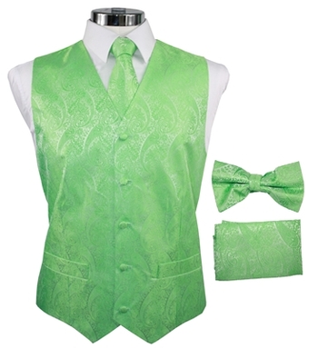 Green Paisely Vest