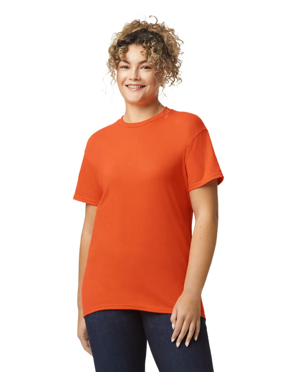 Orange Round Neck Tee