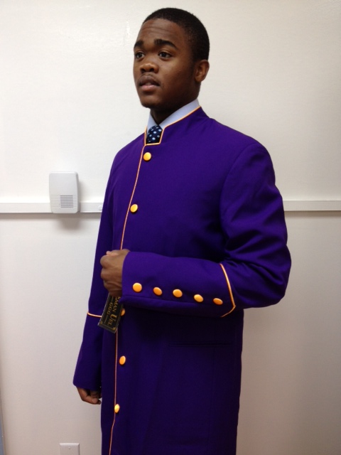Purple Robe/ Gold Piping