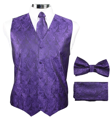 Purple Paisely Vest