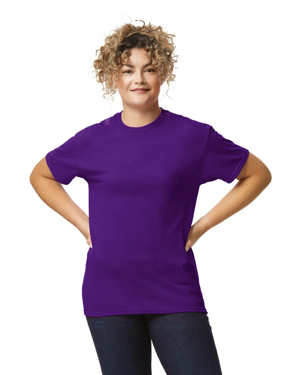 Purple Round Neck Tee