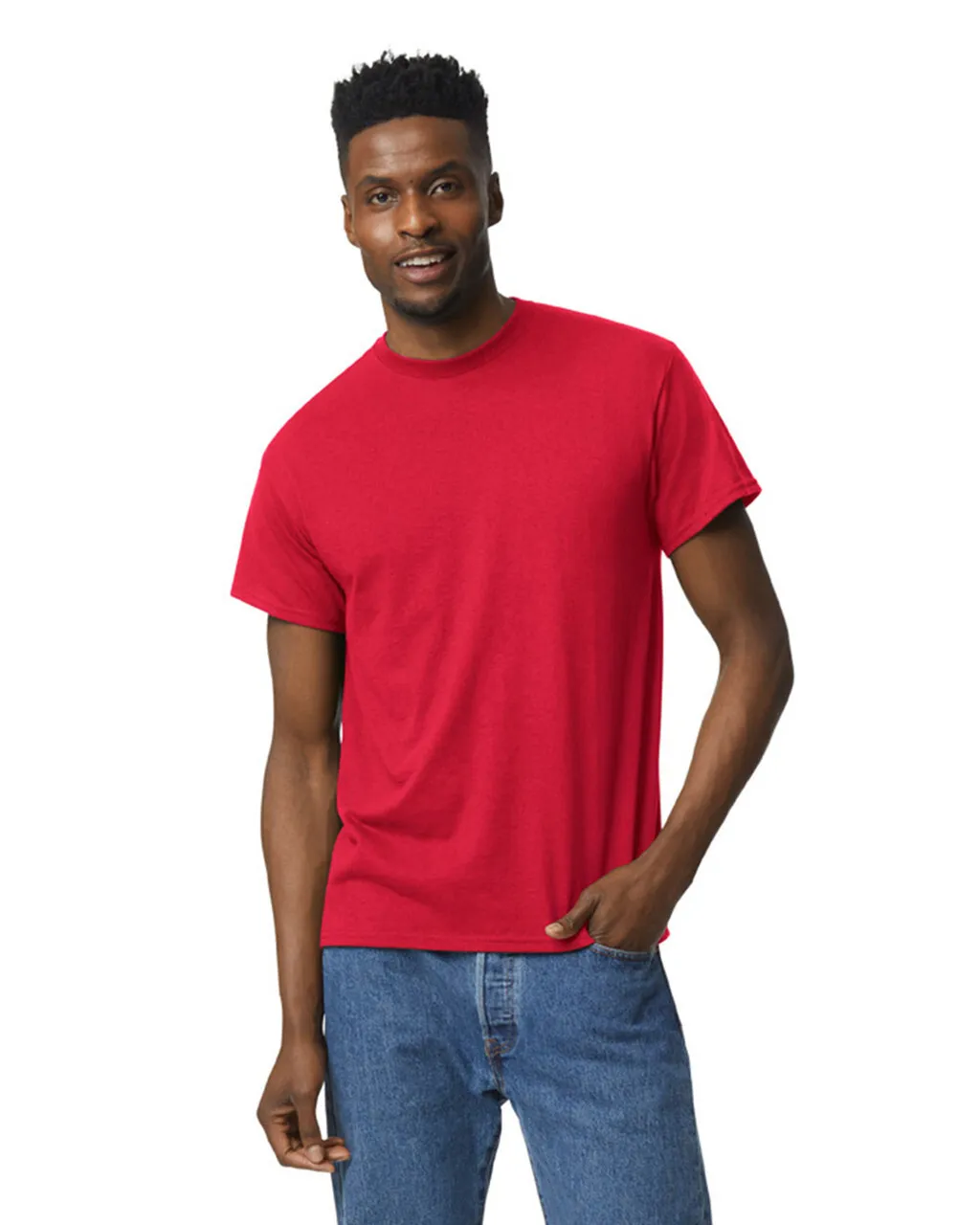 Red Round Neck Tee