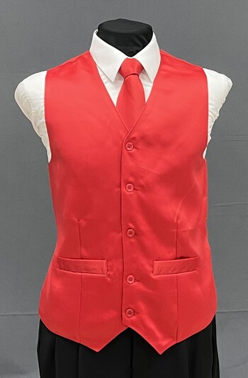 Red Solid Vest