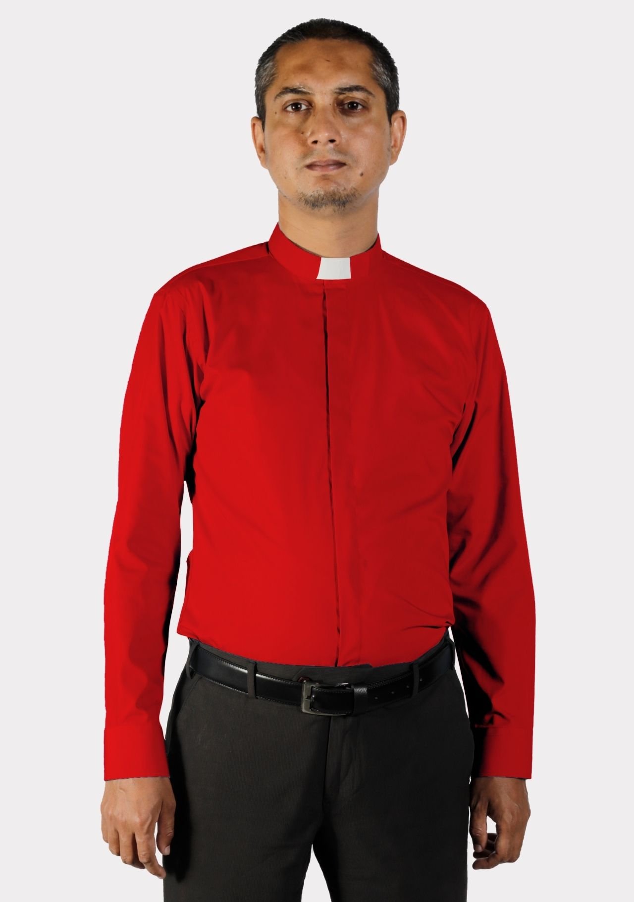 Red Tab Collar Shirt