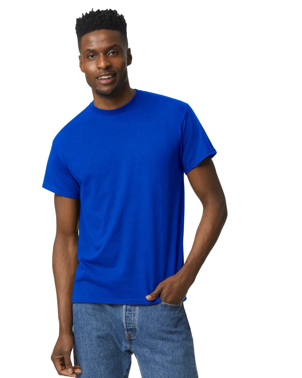 Royal Blue Round Neck Tee