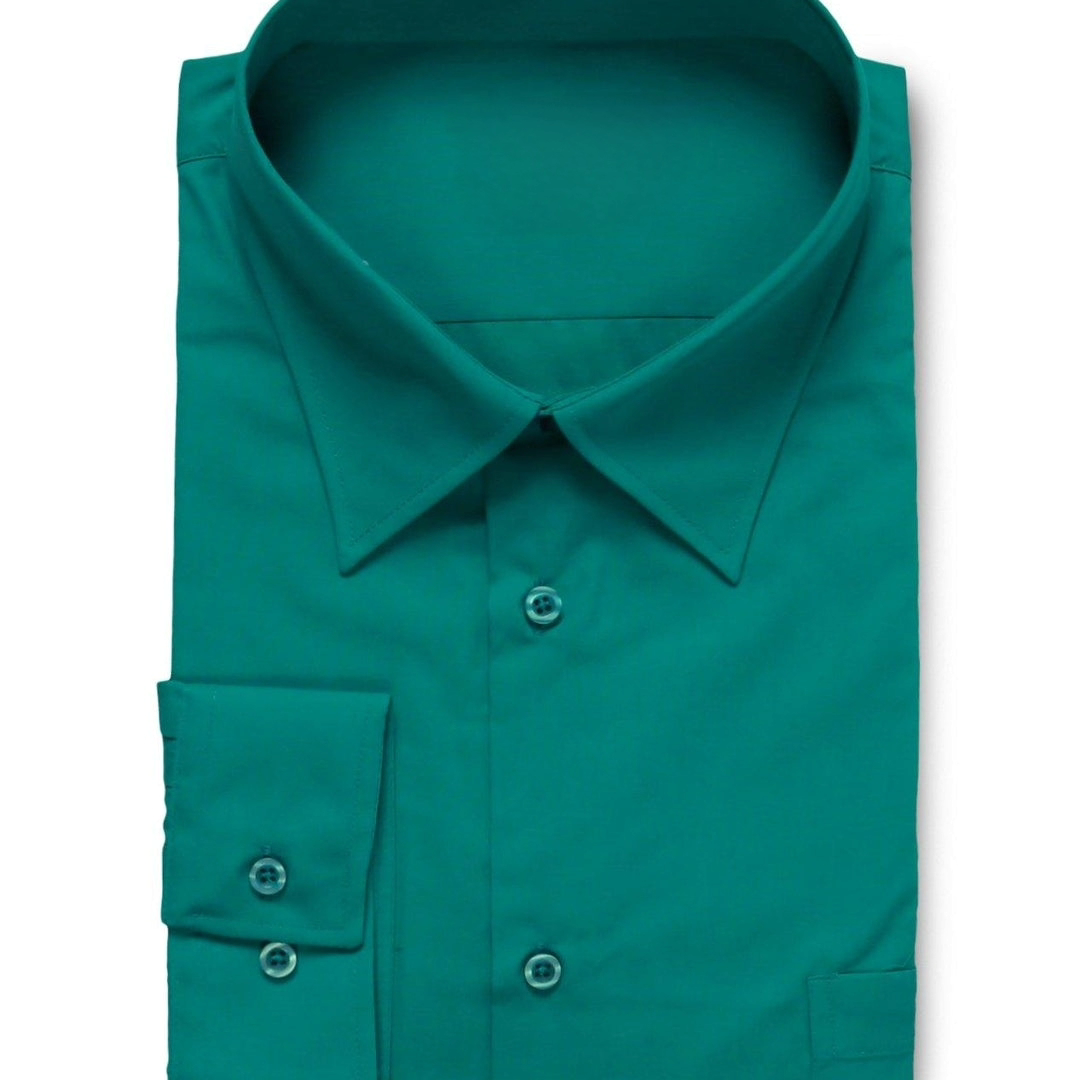 Slim Fit Bottle Green Shirt