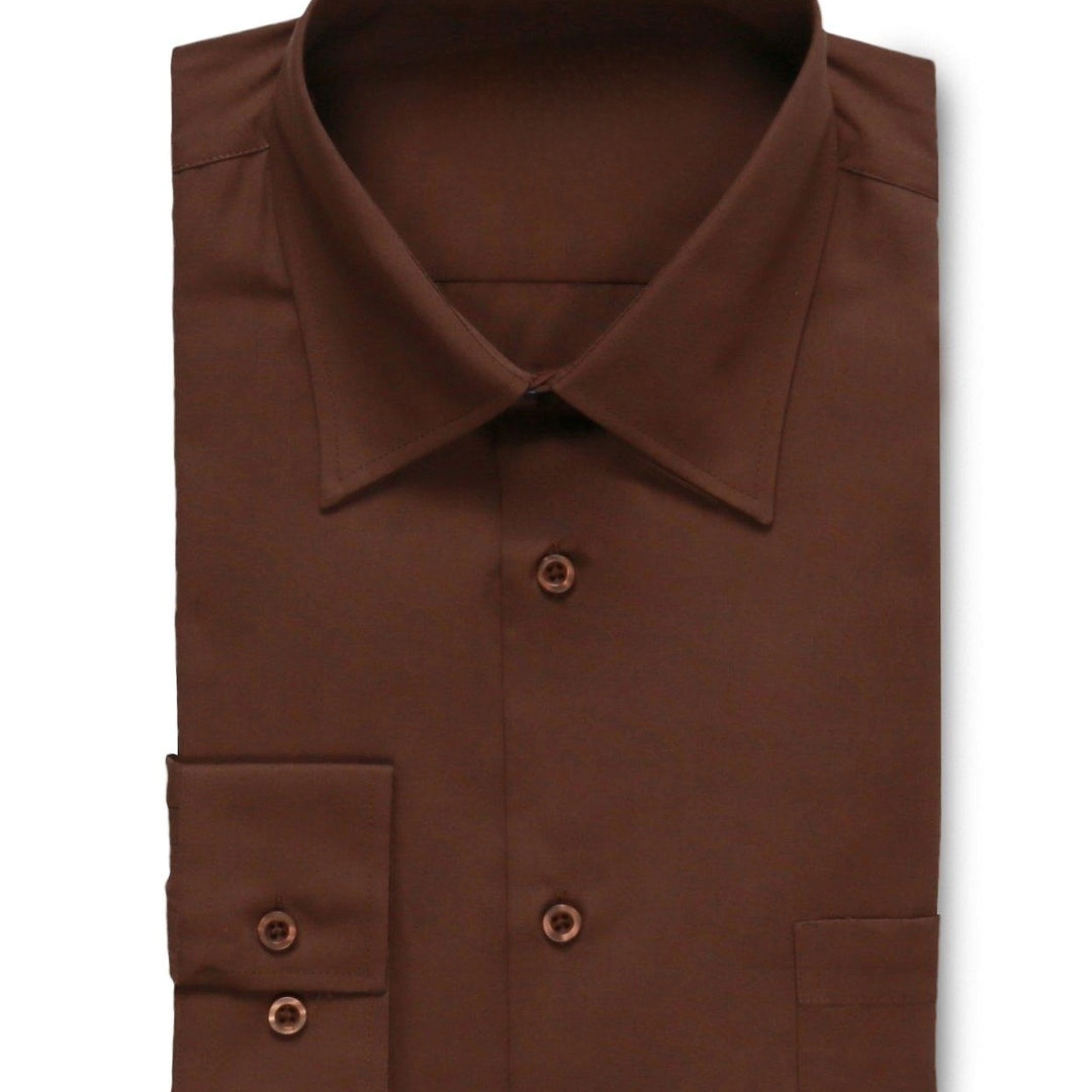 Slim Fit Brown Shirt