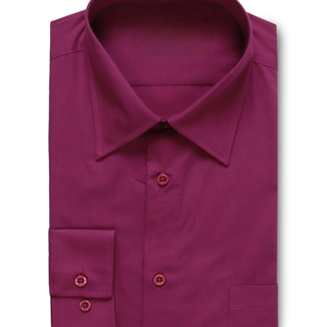 Slim Fit Burgundy Shirt