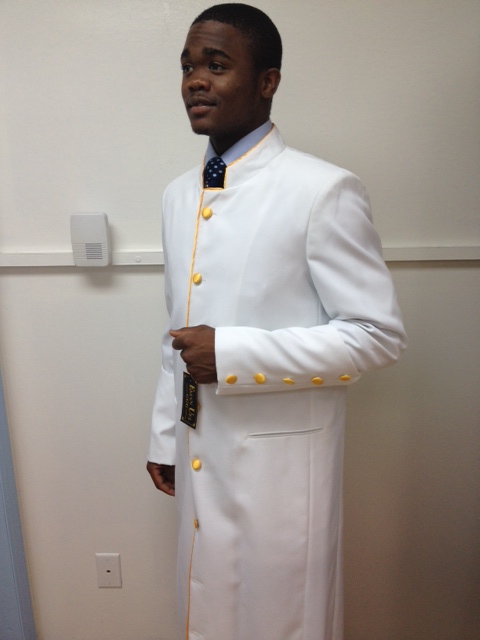 White Robe/ Gold Pipine