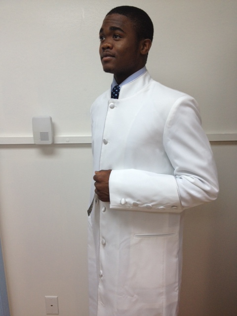 White Robe/ White Piping
