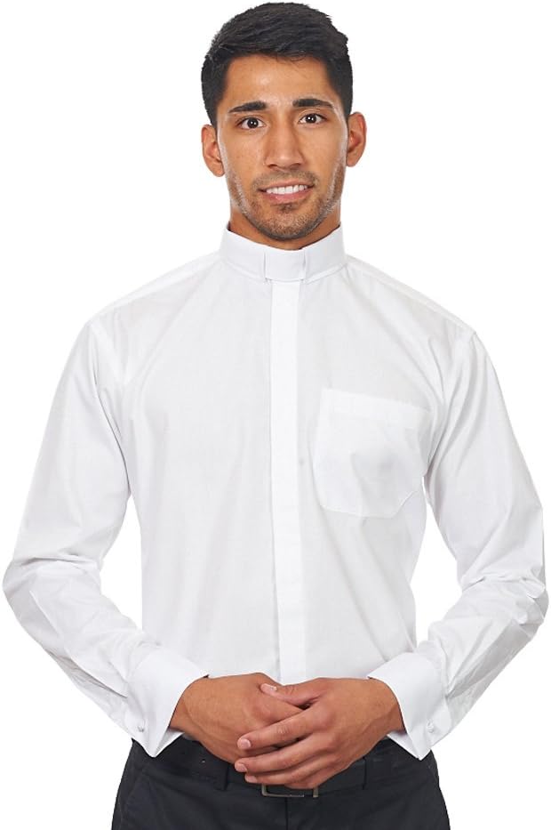 White Tab Collar Shirt