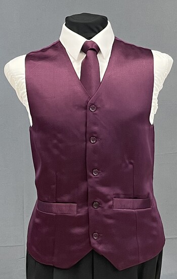 Wine Solid Vest