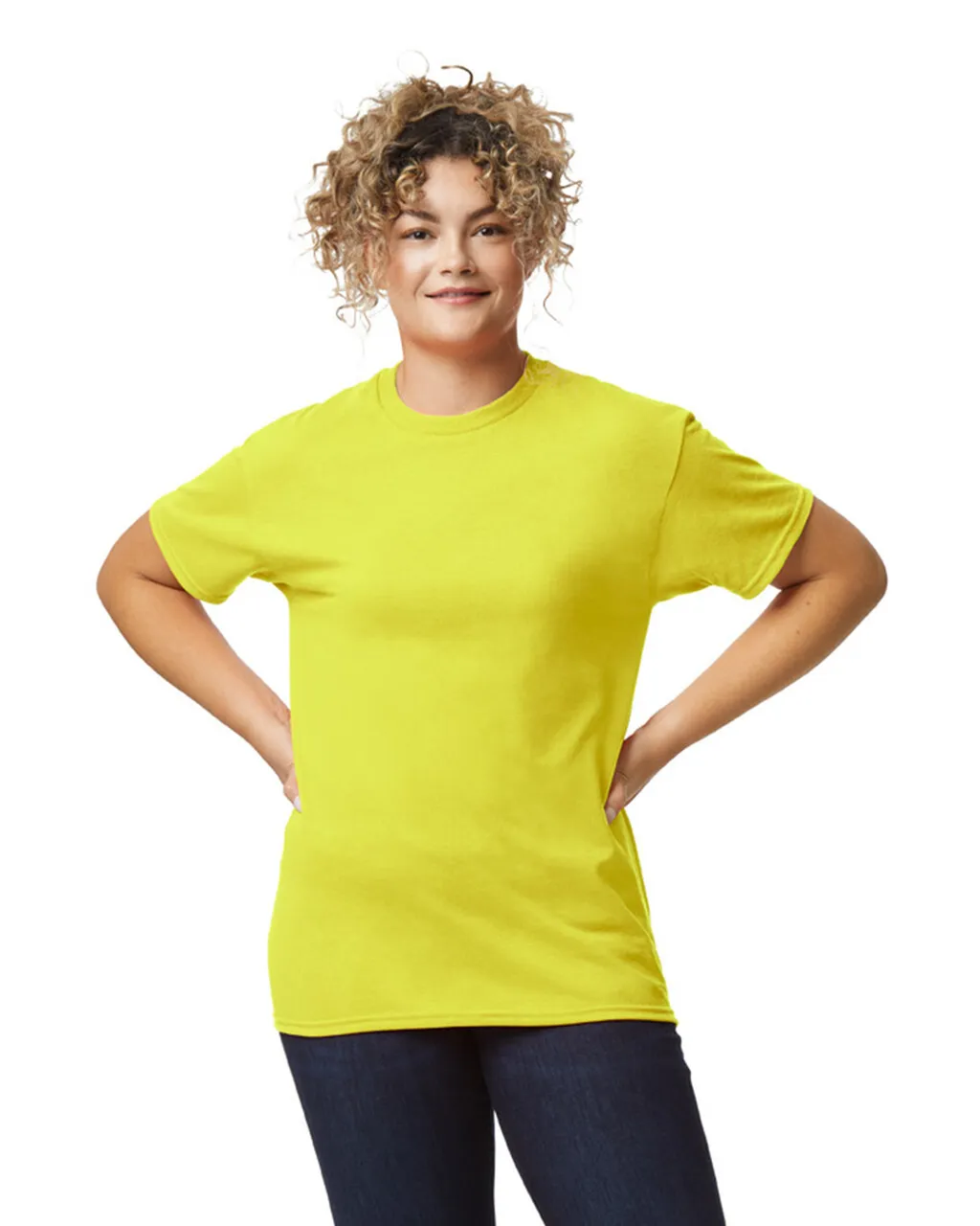 Yellow Round Neck Tee