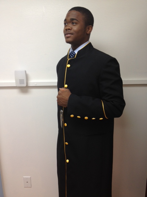 Black Robe/ Gold Piping