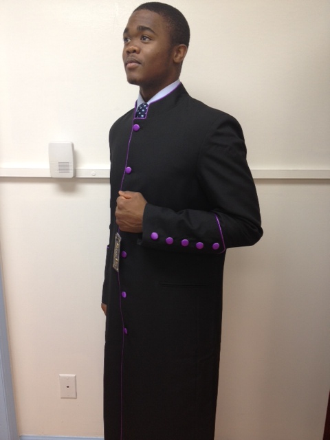 Black Robe/ Purple Piping