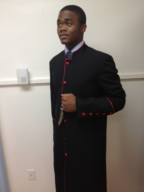 Black Robe/ Red Piping